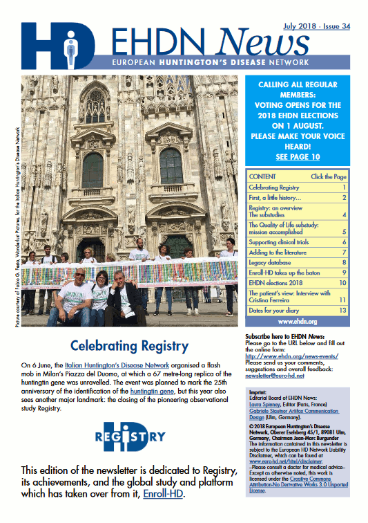 EHDN Newsletter March 2018 Frontpage