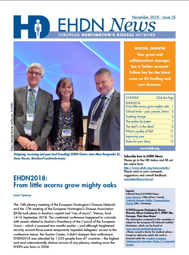 EHDN News Nov 2018 Cover